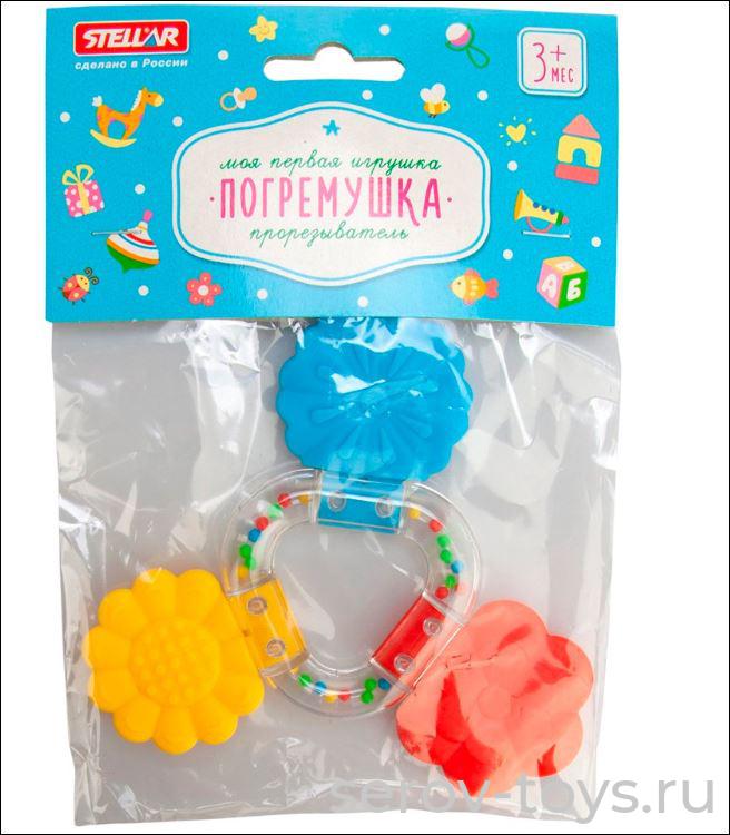 Погремушка 01563 прорезыватель Букетик в пак Стеллар