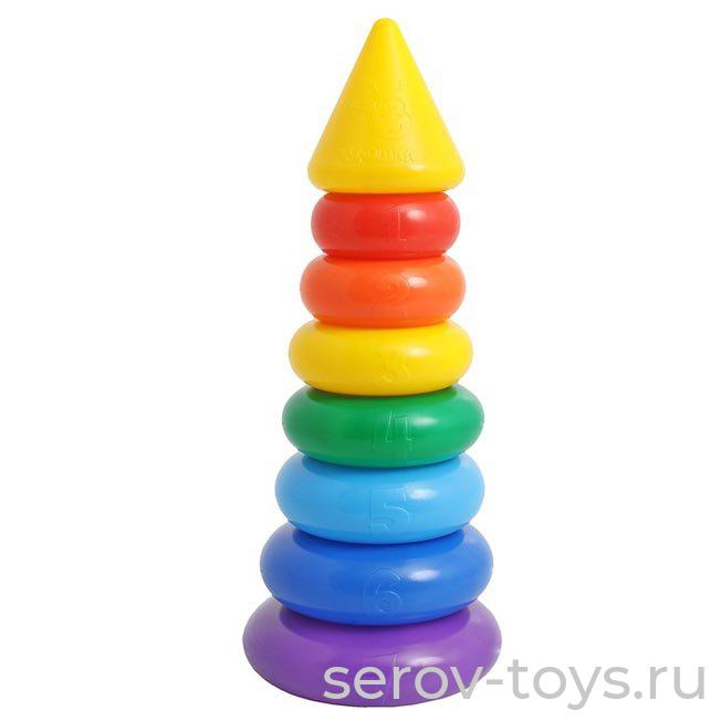 Пирамида с конусом 7 колец 1182514 Крошка Я