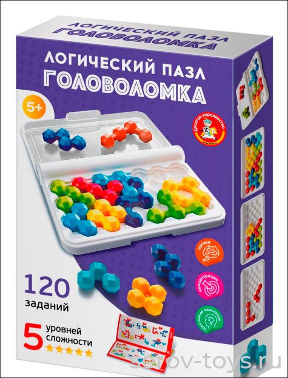 Игра головоломка Логический пазл фигурная 70056ДК  Учись играя