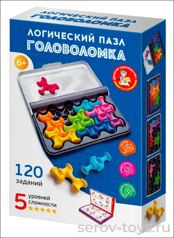 Игра головоломка Логический пазл фигурная 70057ДК Учись играя