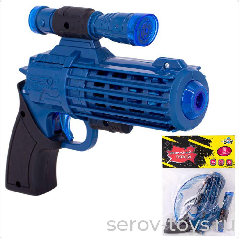 Бластер MK6884 Отважный герой с очками  на бат FCJ1057491 в пак Mr Boy