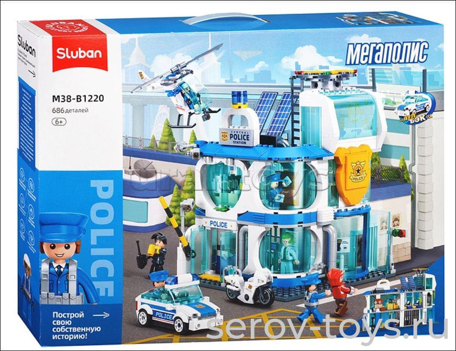 Брик Sluban 38-1220Городская полиция 686дет Полицейский участок