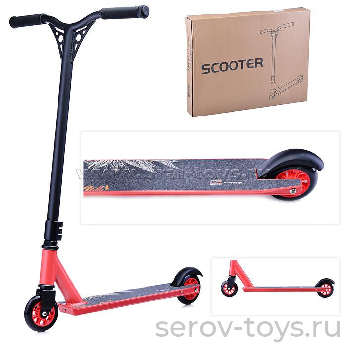 Самокат 2-х колесный Трюковой U038450Y Красный в кор