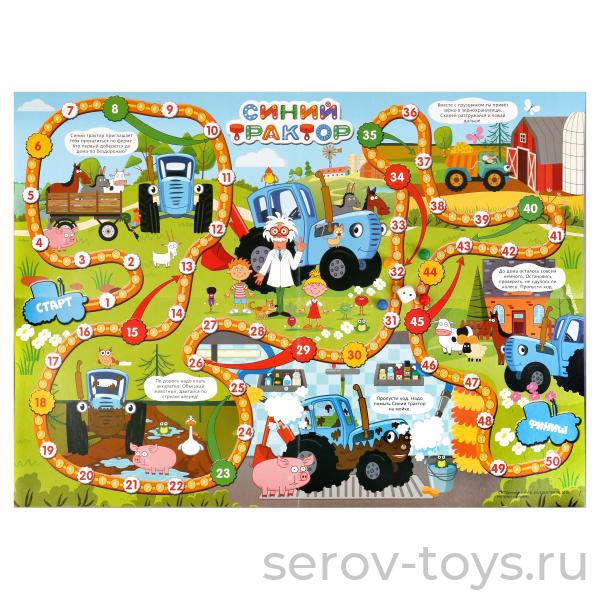 Настольная игра Синий трактор 278982 Ходилка в кор Умные игры