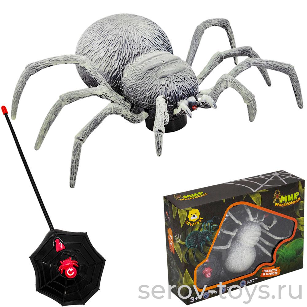 Паук р/у 2115ZYS светится в темноте на бат в кор Levatoys