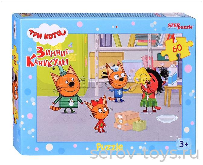 Пазл 35 Три кота 91481 Зимние каникулы Степ