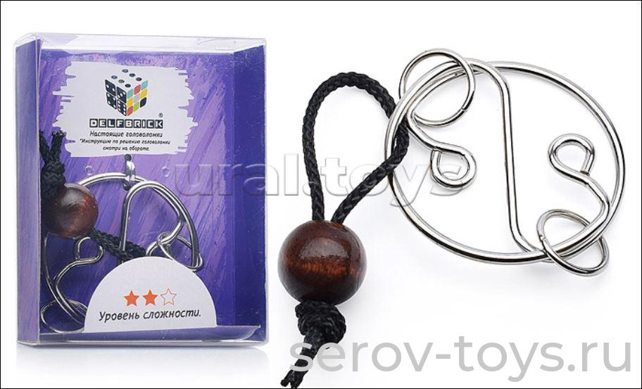 Головоломка металл DLM-28 Инь-Ян в кор Delfbrick