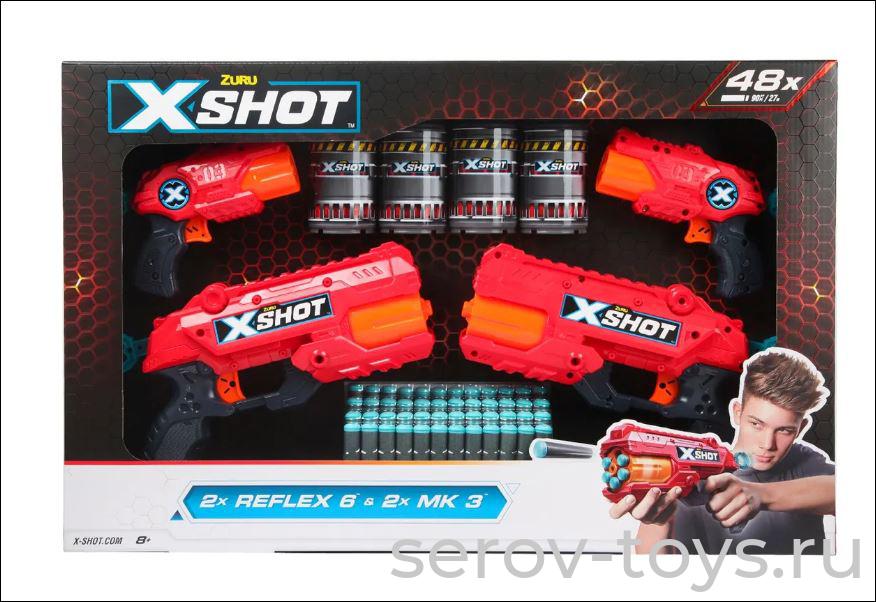 Бластер X-Shot 36226-2022 Комбо с безопасными пулями в комплекте Zuru