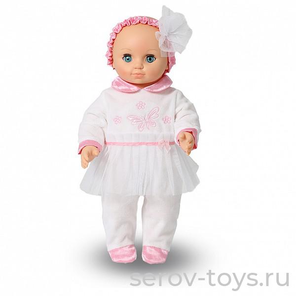 Пупс 8 Девочка в белом костюме 42 см 2993 (глаза закрываются)