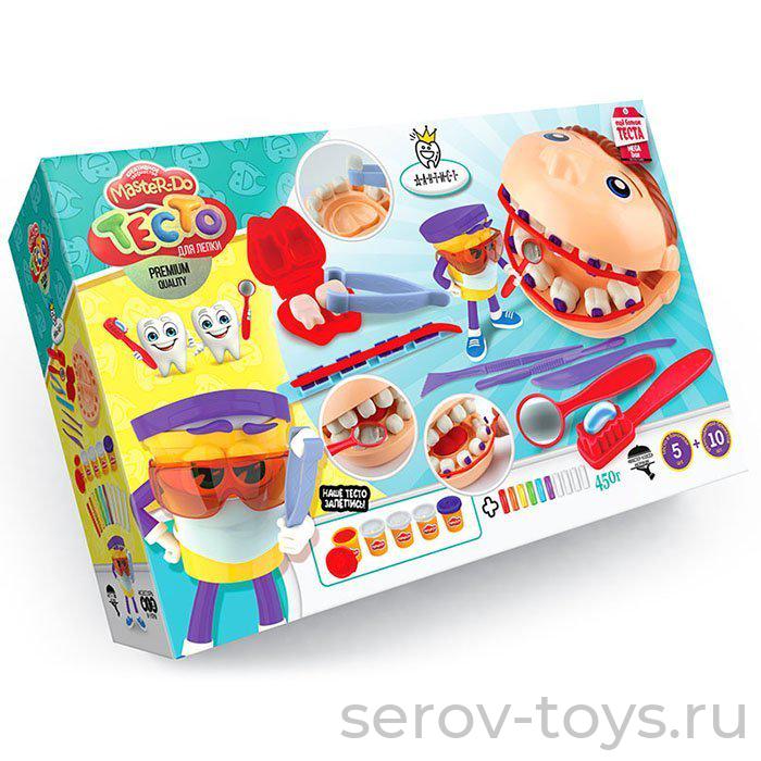 Набор ДТ Тесто для лепки MASTER DO Дантист TMD-12-01 Danko Toys (УЦЕНКА 50% 03.12.2023 Истек срок годности)