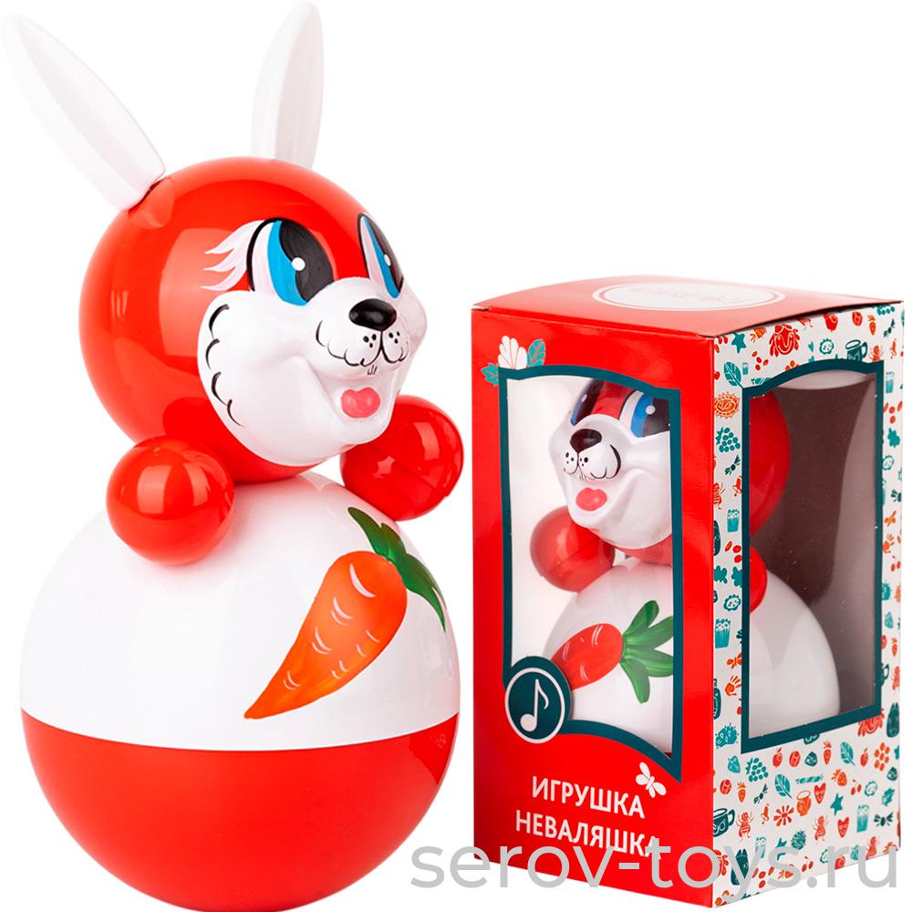 Неваляшка Зайчик 225мм 6С-0014 Котовск