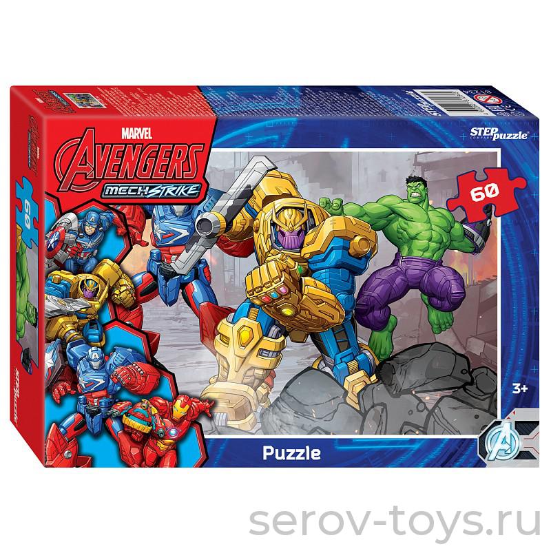 Пазл 60 Avengers MECH Strike 81234 Степ