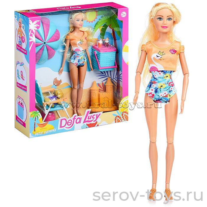 Кукла Люси 8475 На пляже в кор