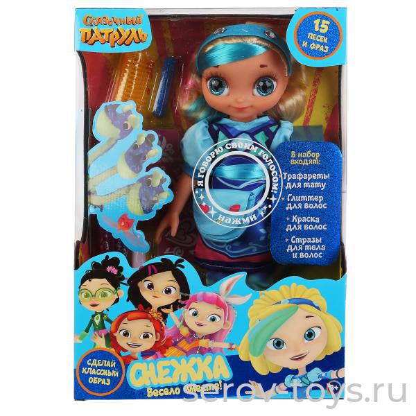 Сказочный патруль ST20-32-S-ACCSET-RU Снежка с набором для волос 33см в кор Карапуз