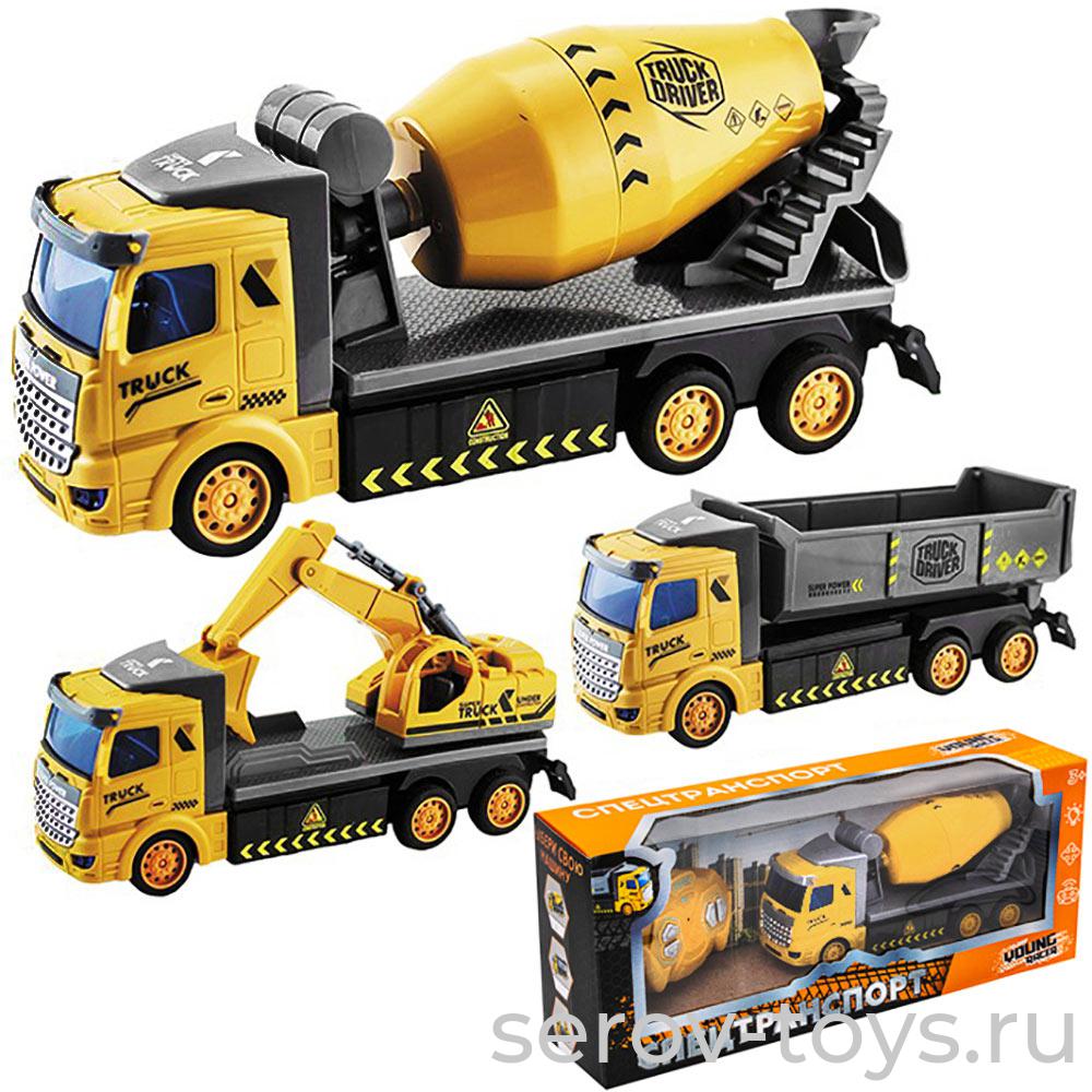 Машина р/у Спецтранспорт 007YSHT Бетоновоз на бат в кор 0577298FCJ Young racer