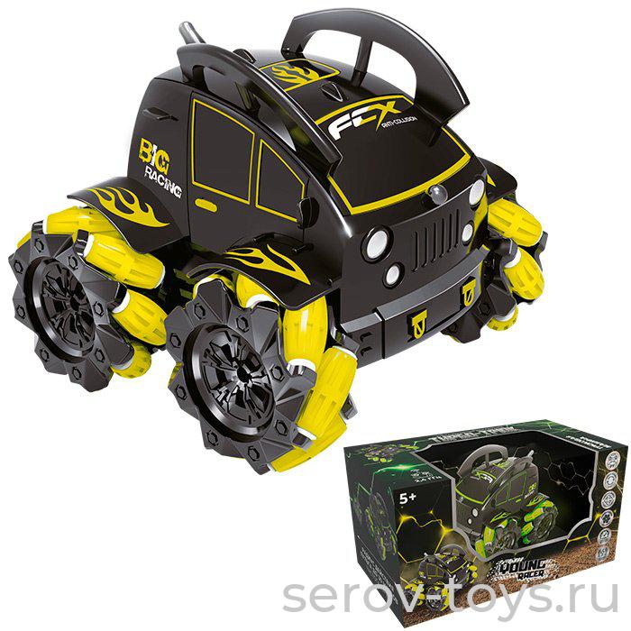 Машина р/у 041YSSY Турбо-трюк едет боком на аккум в кор 0758114FCJ Young racer++Э