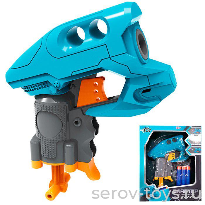 Бластер 6012YSDY  с мягкими пулями на бат в кор Mr Boy