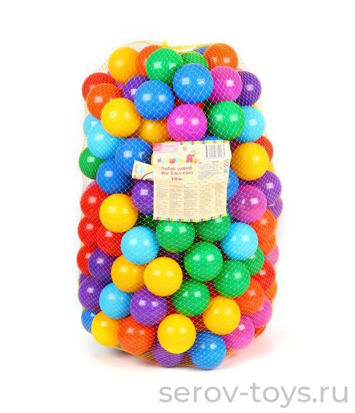 Шары для сухого бассейна 210 шт 7,5 см 1180347  Крошка Я