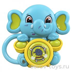 Музыкальная игрушка C22698-A1374764M-UСлоненок с барабаном свет звук 855-44D JIALEGU TOYS