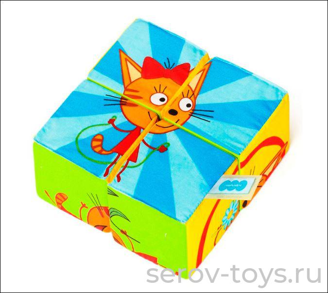 Мякиши Кубики Собери Карамельку 748 Три кота