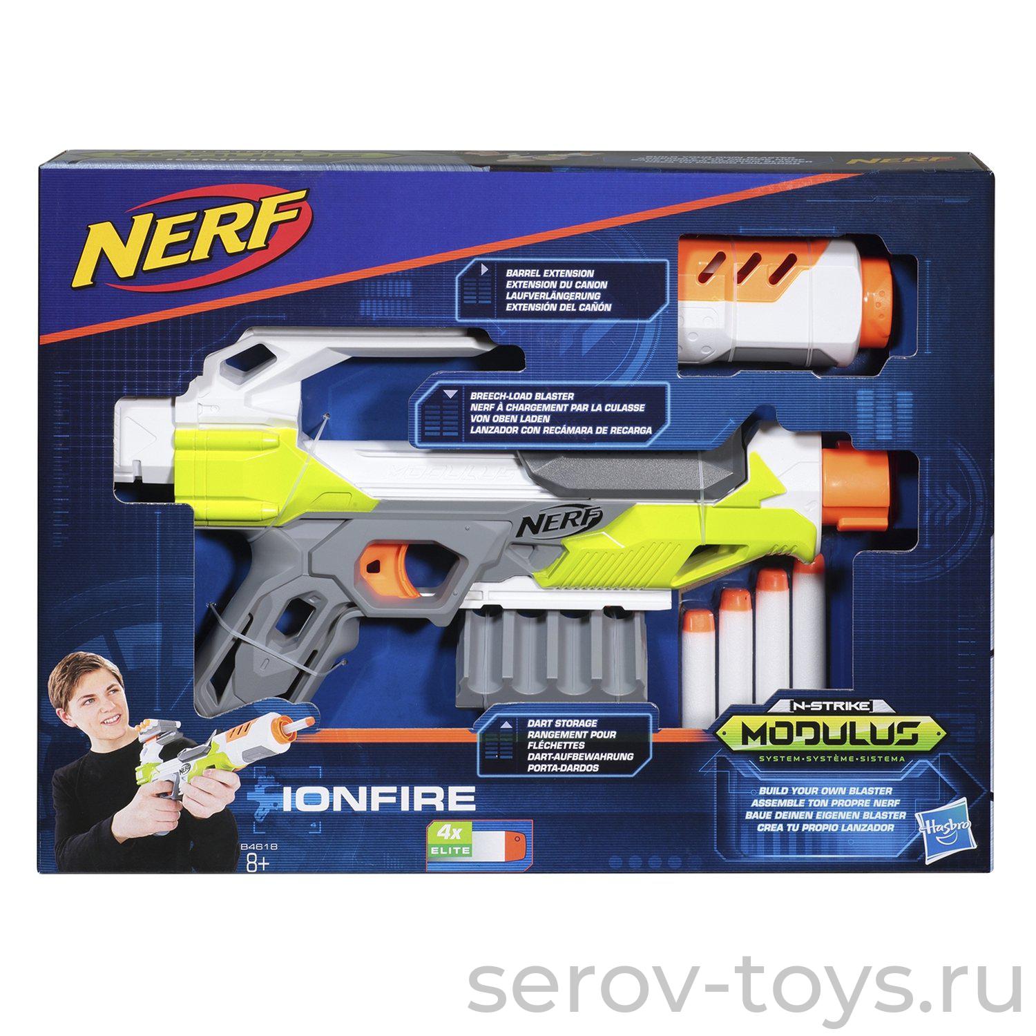 Бластер 4618 NERF Модулус ЙонФайр - Мир игрушки — детский магазин игрушек в  городе Серове и Краснотурьинске