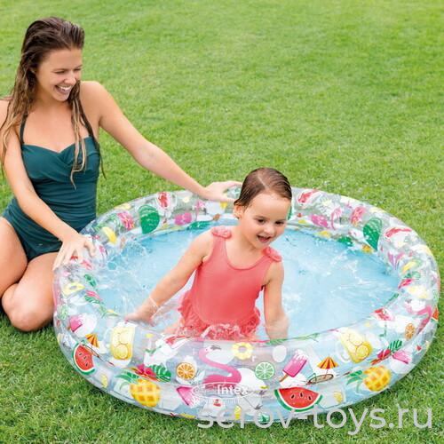 Бассейн 59421 Звездочки 122*25см 3 года