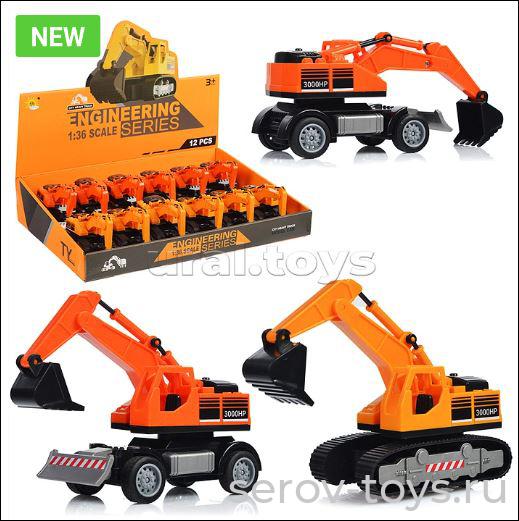 Машина Строительная 0401-9 инерционная 12шт в кор