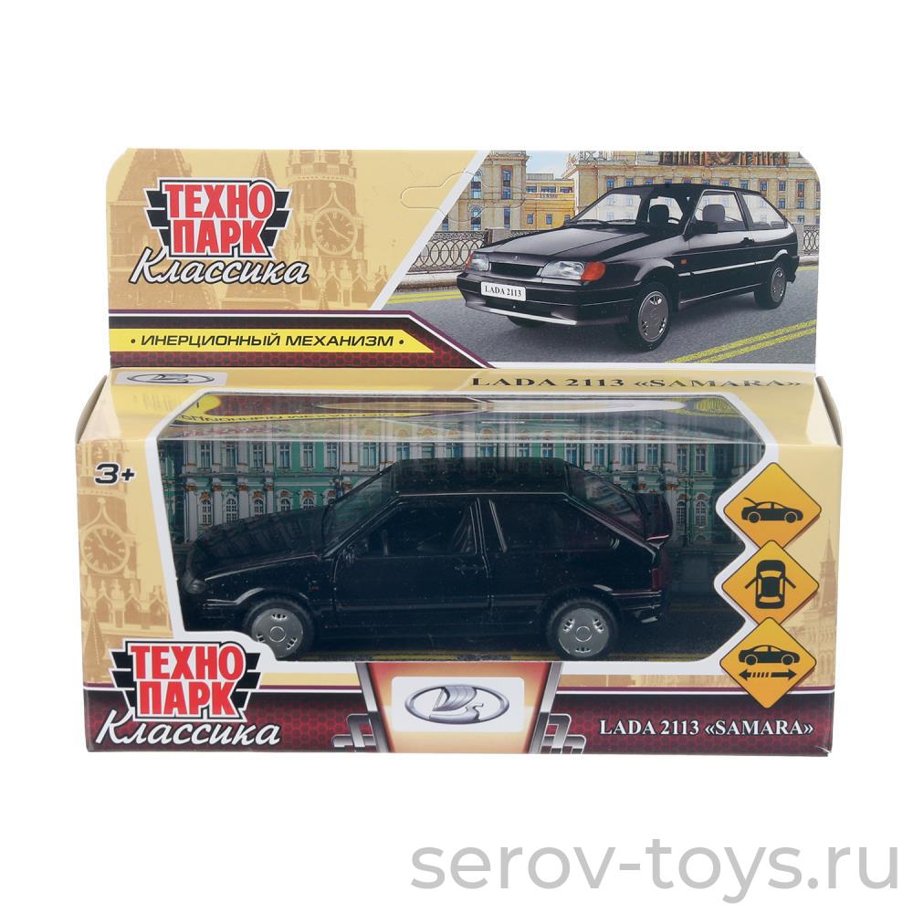 Модель Технопарк LADA-2113 SAMARA 2113-12-BK-WOD Черная в кор
