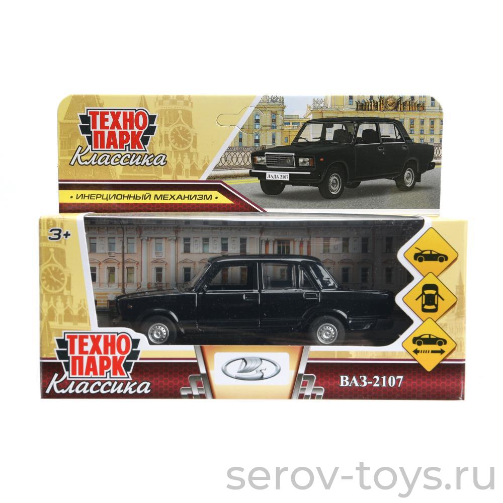 Модель Технопарк ВАЗ-2107 Жигули 2107-12-BK (72) Классика Черный в кор