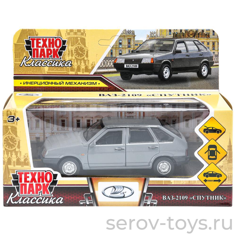 Модель Технопарк LADA Ваз-2109 Спутник 2109-12-GY Мокрый асфальт в кор
