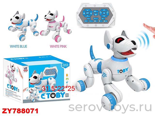 Собака р/у 8205 на аккум звук свет USB в кор