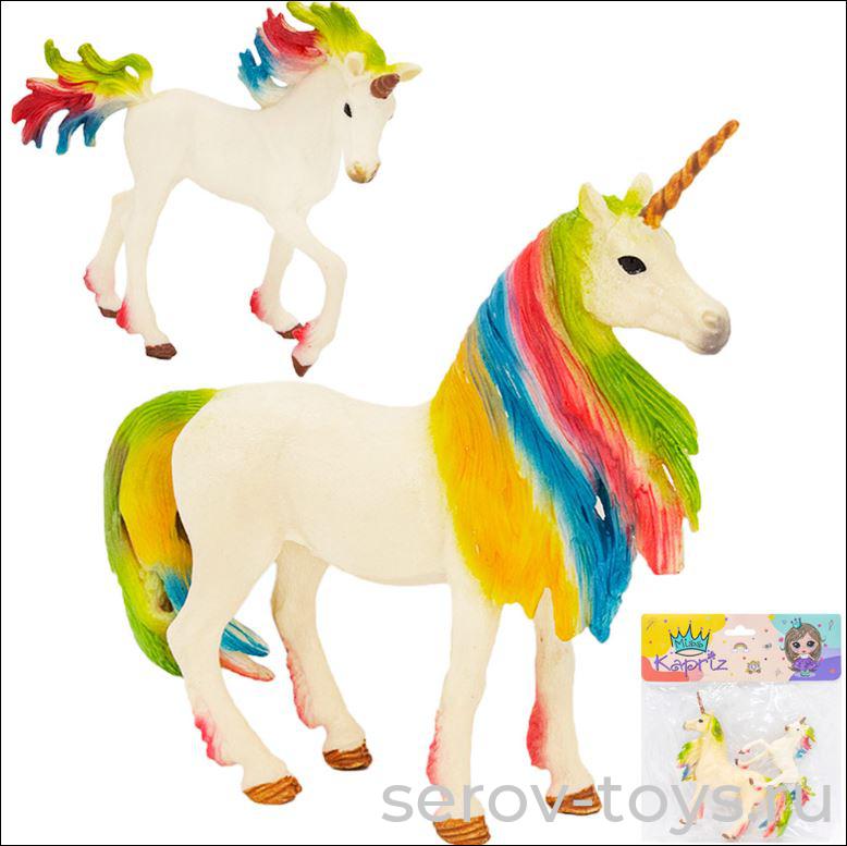 Единороги мама и малыш  9899-Y10D2YSQ Радужные в пак Miss Kapriz