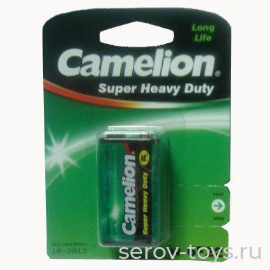 Элемент питания Camelion Green 6F22 Крона на листе 1шт