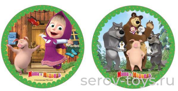 Мяч ПВХ 23см FD-9(MB)-2 Маша и медведь в сетке Играем вместе