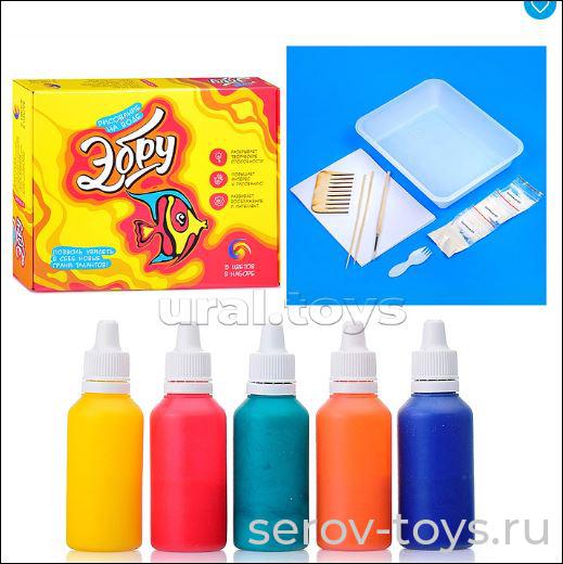 Набор ДТ Рисование на воде Э05 Attivio Эбру 5цв