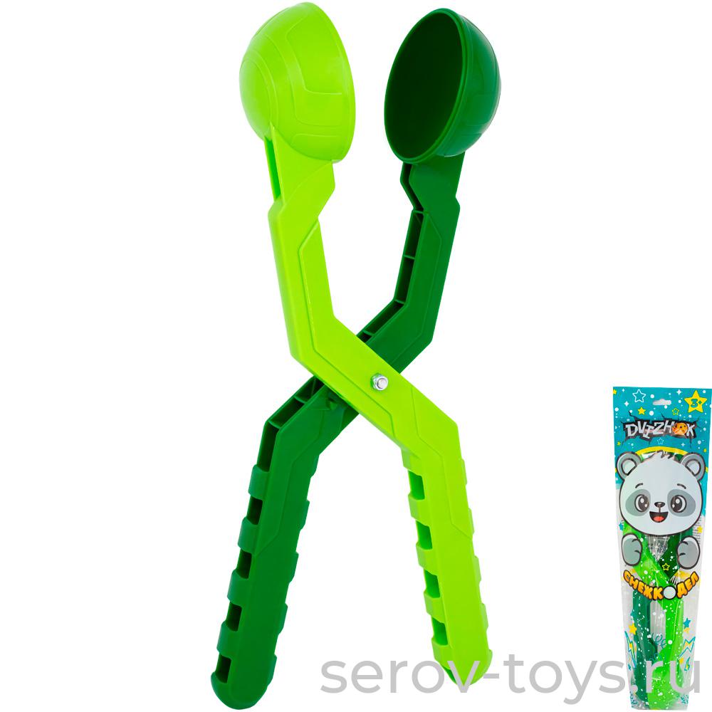 Снежкодел Турбо (щипцы для снега) 38см СН04З зеленый Dvizhok