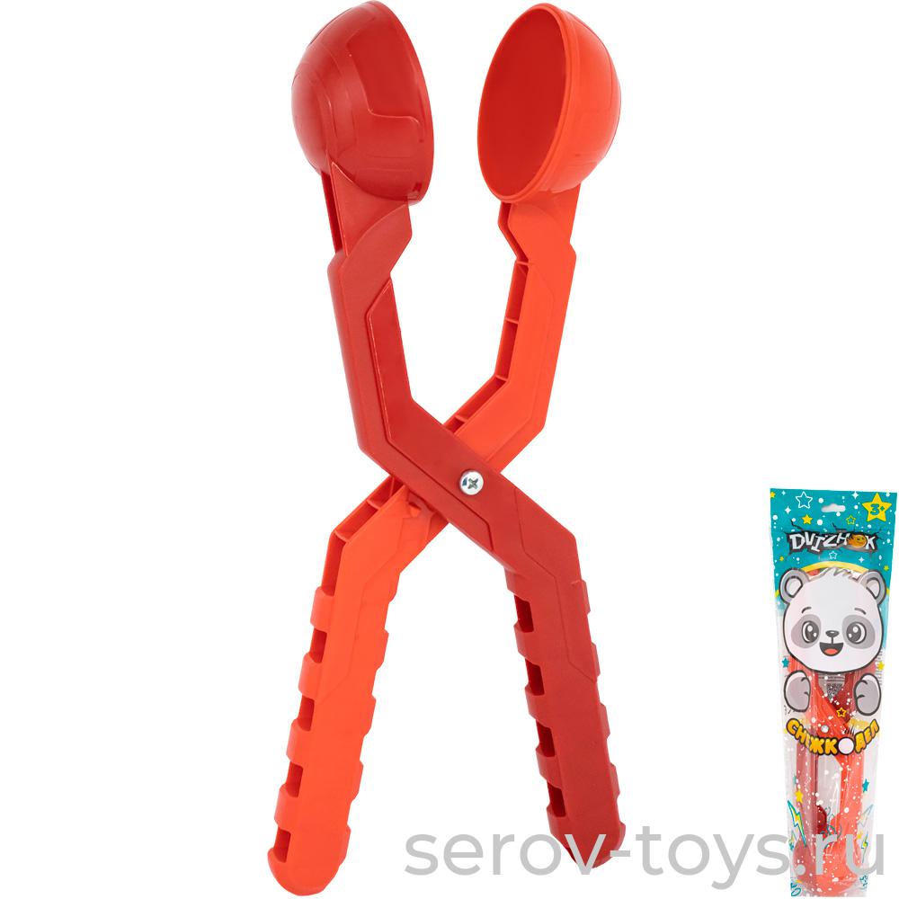 Снежкодел Турбо (щипцы для снега) 38см СН04К красный Dvizhok