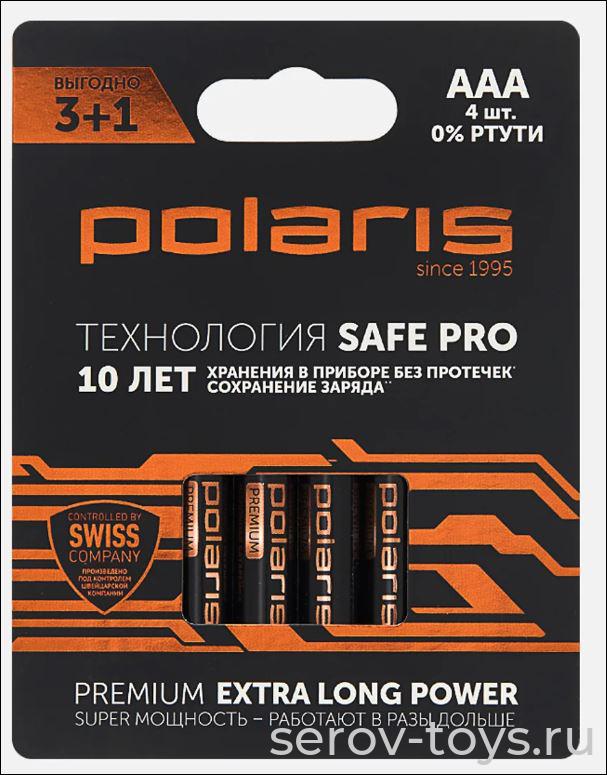 Элемент питания АА LR03 Polaris BP12 Premium 4шт в упак щелочные