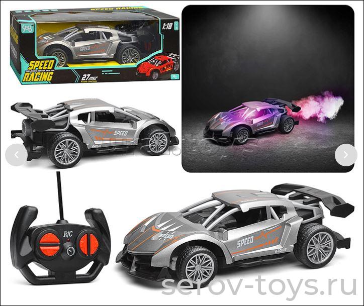 Машина р/у  BY908-21A  Speed racing с подсвеой и паром на бат в кор