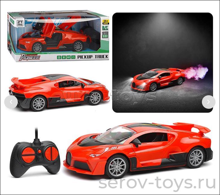 Машина р/у  CD8309P Скорость фары светят, двери открываютя, с дымом на бат в кор