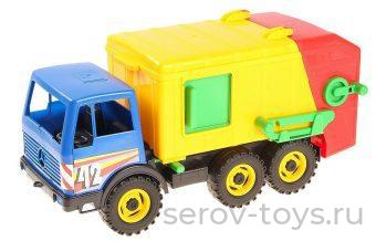 Мусоровоз Мерседес 08812 /Лена (желто-синий)