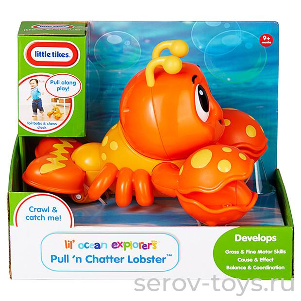 Игрушка развивающая 638534 Little Tikes Клацающий лобстер на веревочке