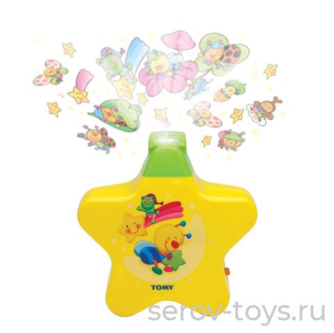 Ночник Звездока желтая 2008 звук, свет