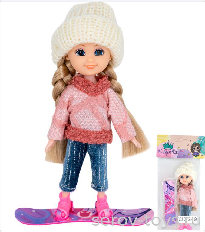 Кукла Малышка MK53852 со сноубордом в пак Miss Kapriz