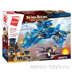 Конструктор Qman 2714 Первая битва 406дет Воздушное сражение