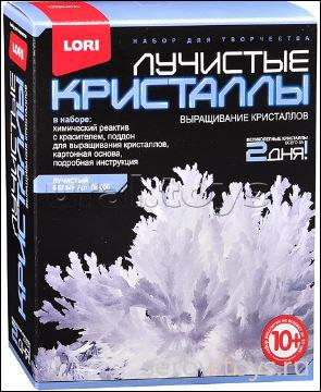 Набор Химические опыты Лк-006 Лучистые кристаллы Белый Lori