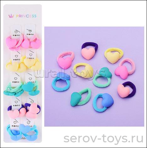 Набор резинок 00-3257 Сердечки на листе