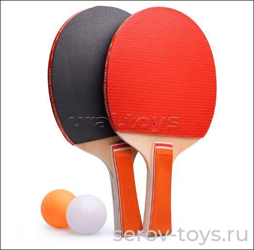 Теннис настольный 00-3722 2ракетки+3мяча в чехле