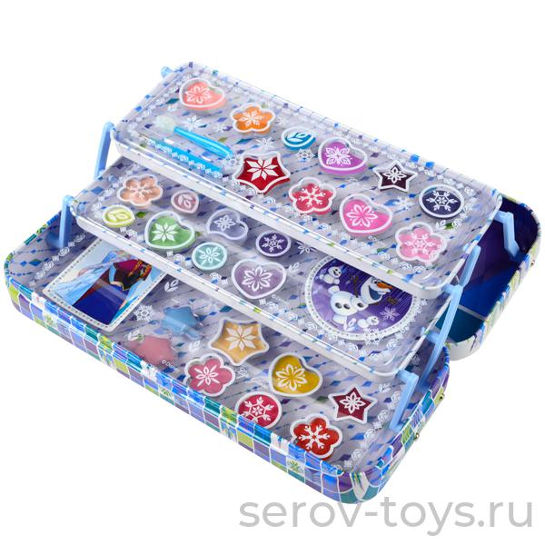 ПРОСРОЧЕНО БЕСПЛАТНО от 5000/1490 Frozen 9701651 Игровой набор детской декор осметики в пенале (УЦЕНКА 50% Срок истек)
