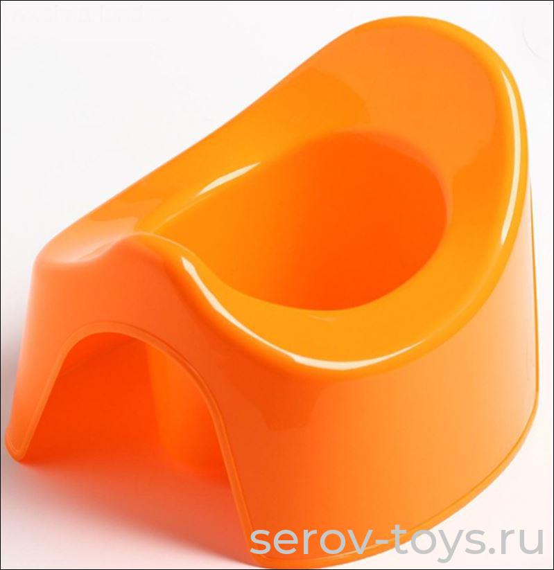 Горшок детский 00-00000071 Оранжевый  Полимер